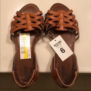 Brown multi-strap sandals